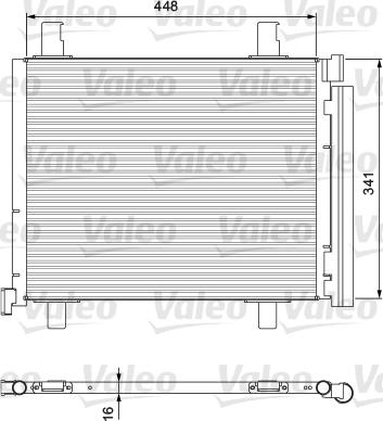Valeo 814168 - Condenser, air conditioning www.parts5.com