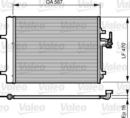 Valeo 814184 - Condenser, air conditioning www.parts5.com