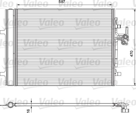 Valeo 814318 - Condenser, air conditioning www.parts5.com