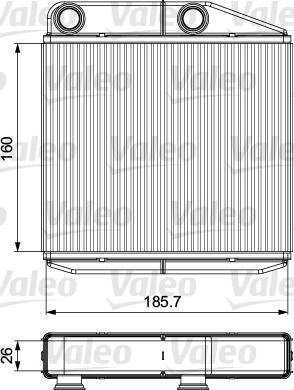 Valeo 811502 - Heat Exchanger, interior heating www.parts5.com