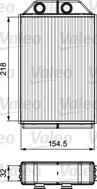 Valeo 811530 - Heat Exchanger, interior heating www.parts5.com