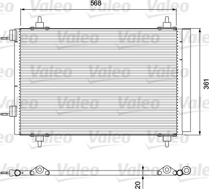 Valeo 818171 - Condenser, air conditioning www.parts5.com