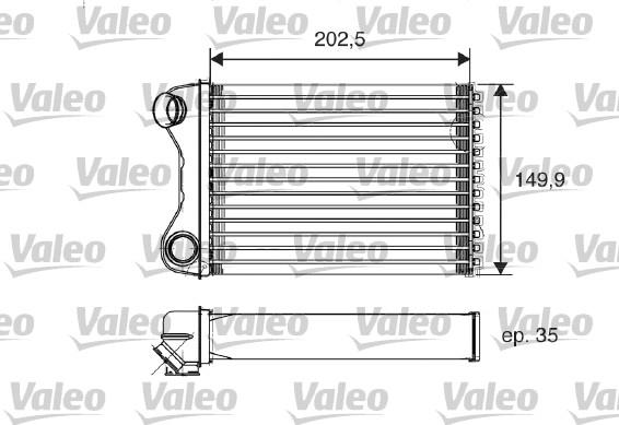 Valeo 812211 - Heat Exchanger, interior heating www.parts5.com
