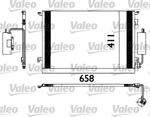 Valeo 817648 - Condenser, air conditioning www.parts5.com