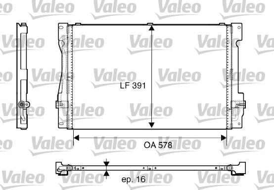 Valeo 817675 - Condenser, air conditioning www.parts5.com