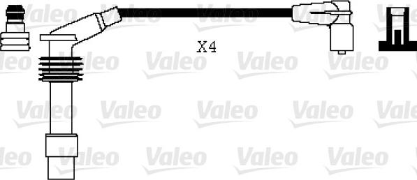 Valeo 346074 - Комплект проводов зажигания www.parts5.com
