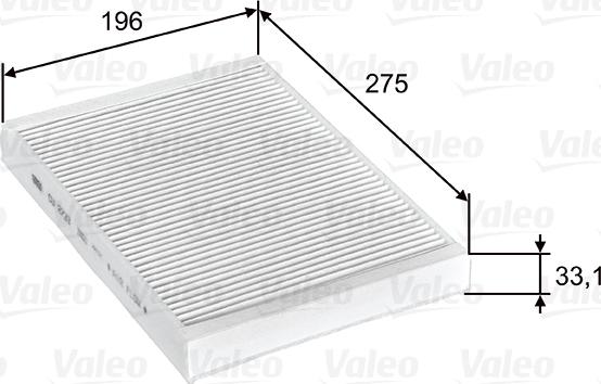 Valeo 715597 - Filter, interior air www.parts5.com
