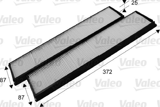 Valeo 715684 - Filtr, wentylacja przestrzeni pasażerskiej www.parts5.com
