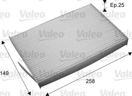 Valeo 715709 - Filter, interior air www.parts5.com