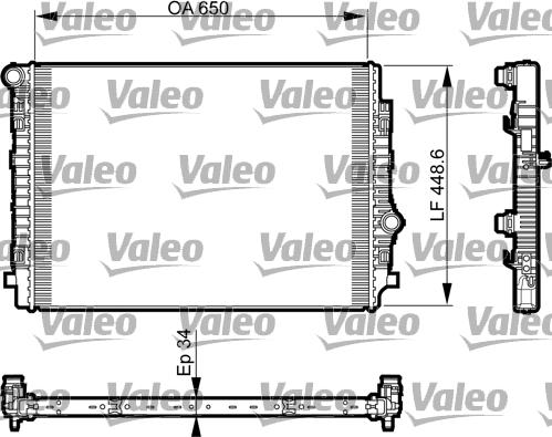 Valeo 735549 - Radiator, engine cooling www.parts5.com