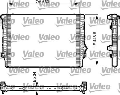 Valeo 735548 - Radiator, engine cooling www.parts5.com
