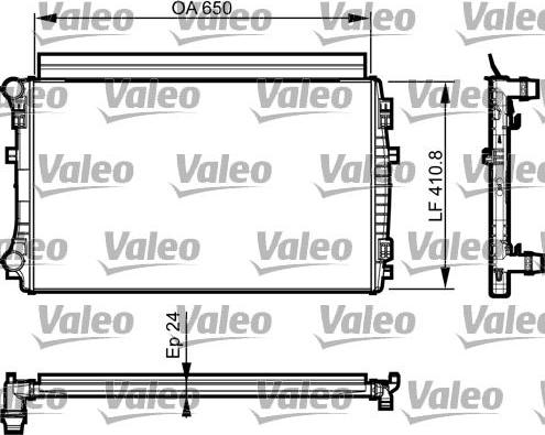 Valeo 735558 - Radiator, engine cooling www.parts5.com
