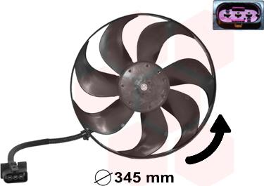 Van Wezel 5888744 - Fan, motor soğutması www.parts5.com