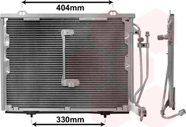 Van Wezel 30005245 - Condenser, air conditioning www.parts5.com