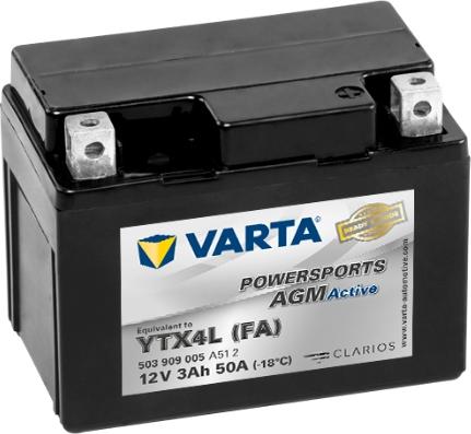 Varta 503909005A512 - Starter Battery www.parts5.com