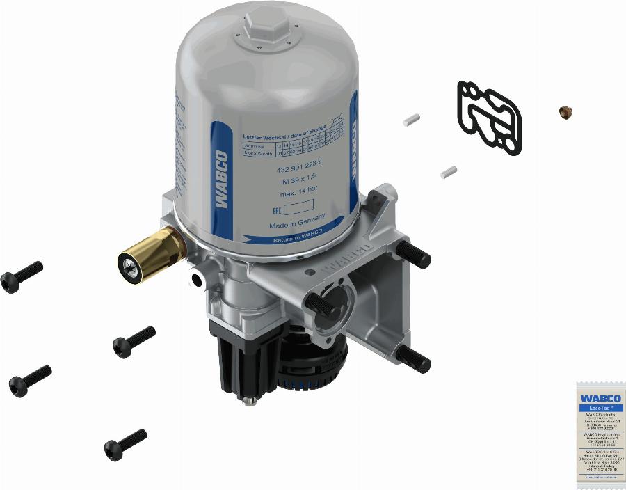Wabco 932 510 956 2 - Air Dryer, compressed-air system www.parts5.com