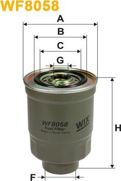 WIX Filters WF8058 - Fuel filter www.parts5.com