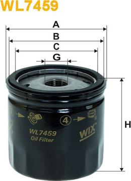 WIX Filters WL7459 - Oil Filter www.parts5.com