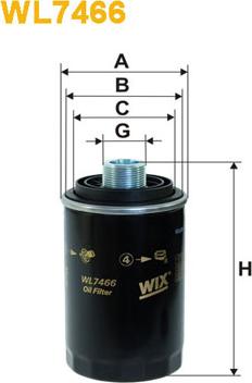 WIX Filters WL7466 - Oil Filter www.parts5.com
