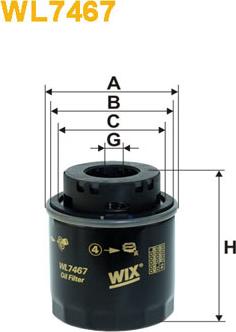WIX Filters WL7467 - Oil Filter www.parts5.com