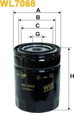 WIX Filters WL7068 - Oil Filter www.parts5.com