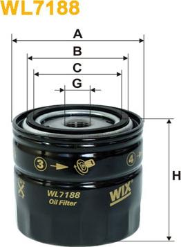 WIX Filters WL7188 - Oil Filter www.parts5.com