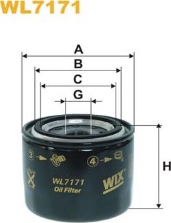 WIX Filters WL7171 - Oil Filter www.parts5.com