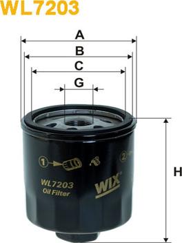 WIX Filters WL7203 - Oil Filter www.parts5.com