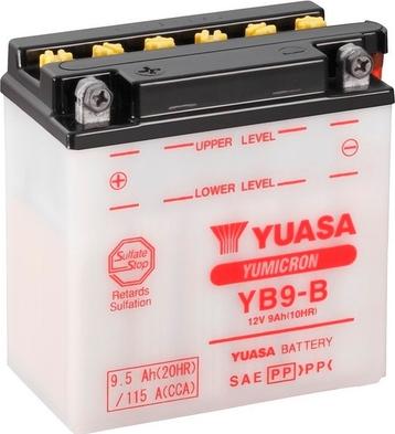 Yuasa YB9-B - Starter Battery www.parts5.com