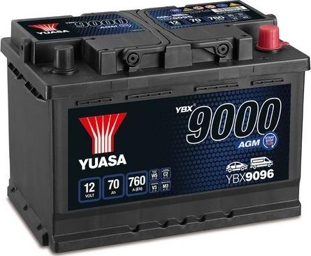 Yuasa YBX9096 - Стартерная аккумуляторная батарея, АКБ www.parts5.com