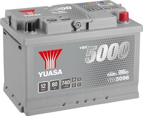 Yuasa YBX5096 - Стартерная аккумуляторная батарея, АКБ www.parts5.com