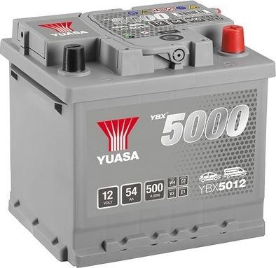 Yuasa YBX5012 - Стартерная аккумуляторная батарея, АКБ www.parts5.com