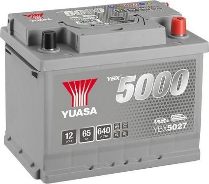 Yuasa YBX5027 - Стартерная аккумуляторная батарея, АКБ www.parts5.com