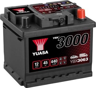 Yuasa YBX3063 - Стартерная аккумуляторная батарея, АКБ www.parts5.com