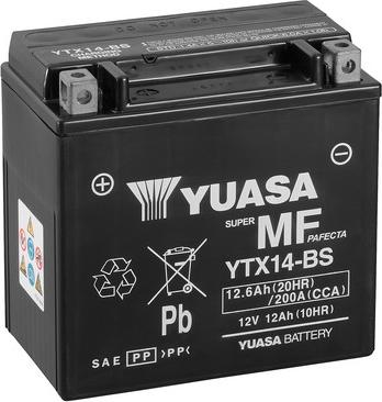 Yuasa YTX14-BS(CP) - Стартерная аккумуляторная батарея, АКБ www.parts5.com