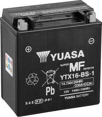 Yuasa YTX16-BS-1 - Starter Battery www.parts5.com