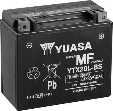 Yuasa YTX20L-BS - Starter Battery www.parts5.com