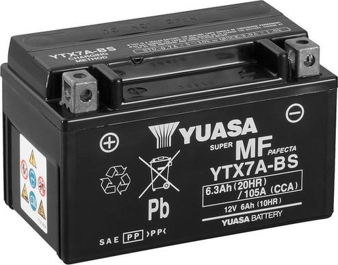 Yuasa YTX7A-BS - Starter Battery www.parts5.com