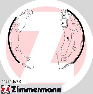 Zimmermann 10990.142.0 - Brake Shoe Set www.parts5.com