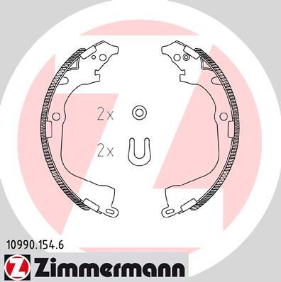 Zimmermann 10990.154.6 - Brake Shoe Set www.parts5.com
