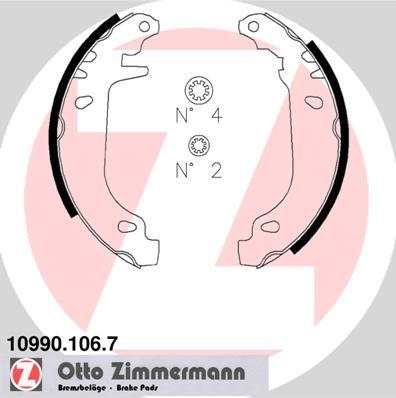 Zimmermann 10990.106.7 - Brake Shoe Set www.parts5.com