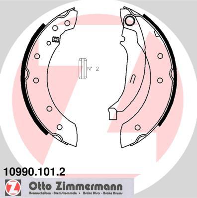 Zimmermann 10990.101.2 - Brake Shoe Set www.parts5.com