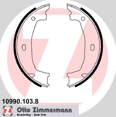 Zimmermann 10990.103.8 - Brake Shoe Set, parking brake www.parts5.com