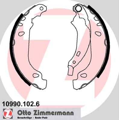 Zimmermann 10990.102.6 - Brake Shoe Set www.parts5.com