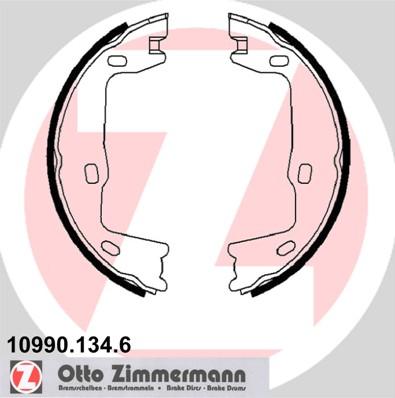 Zimmermann 10990.134.6 - Brake Shoe Set, parking brake www.parts5.com
