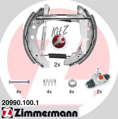 Zimmermann 20990.100.1 - Piduriklotside komplekt www.parts5.com