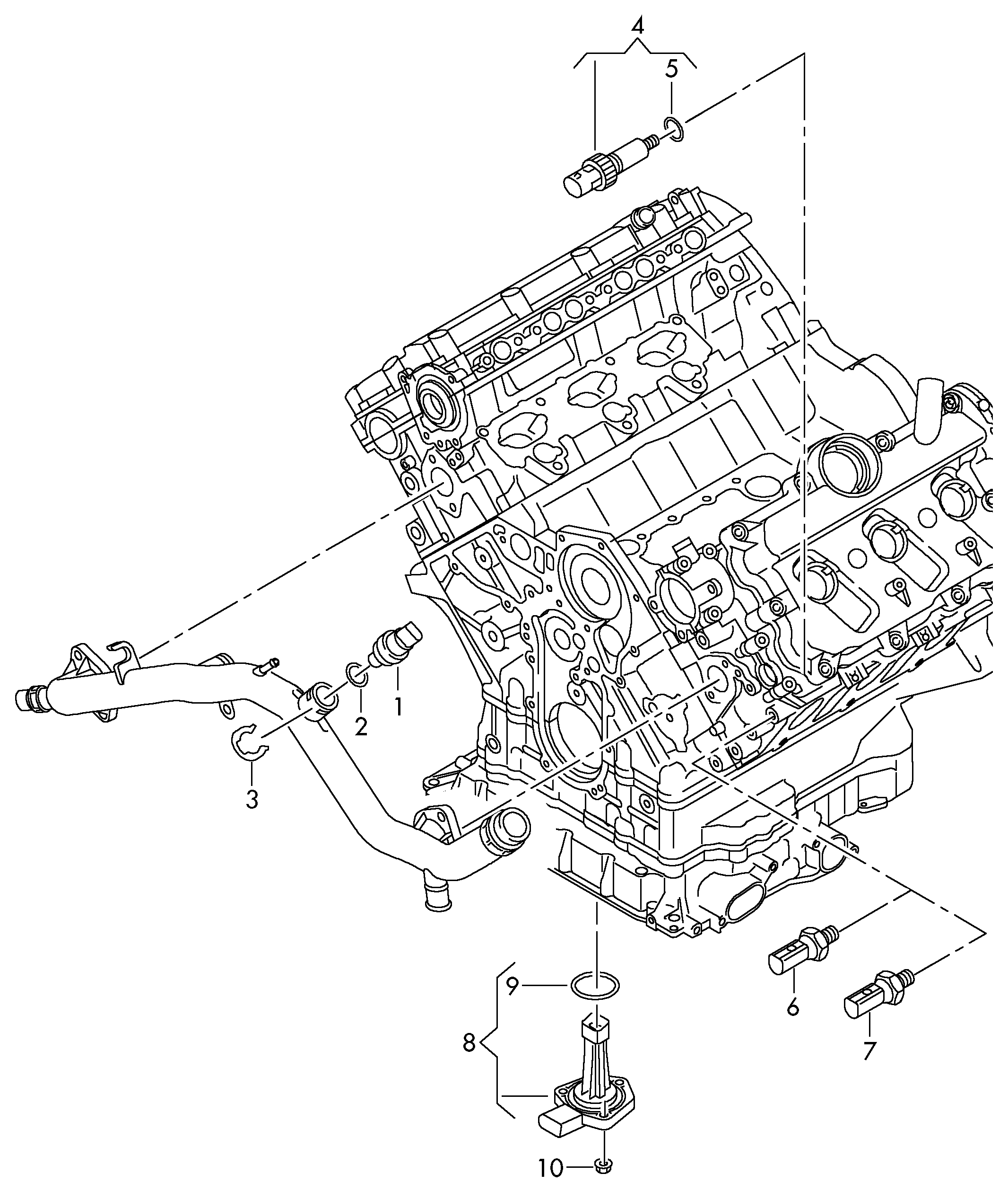 VW 06E 919 081 G - Switches and senders on engine and gearbox: 1 pcs. www.parts5.com