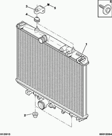 ATEX 1330 63 - Cooling radiator: 01 pcs. www.parts5.com