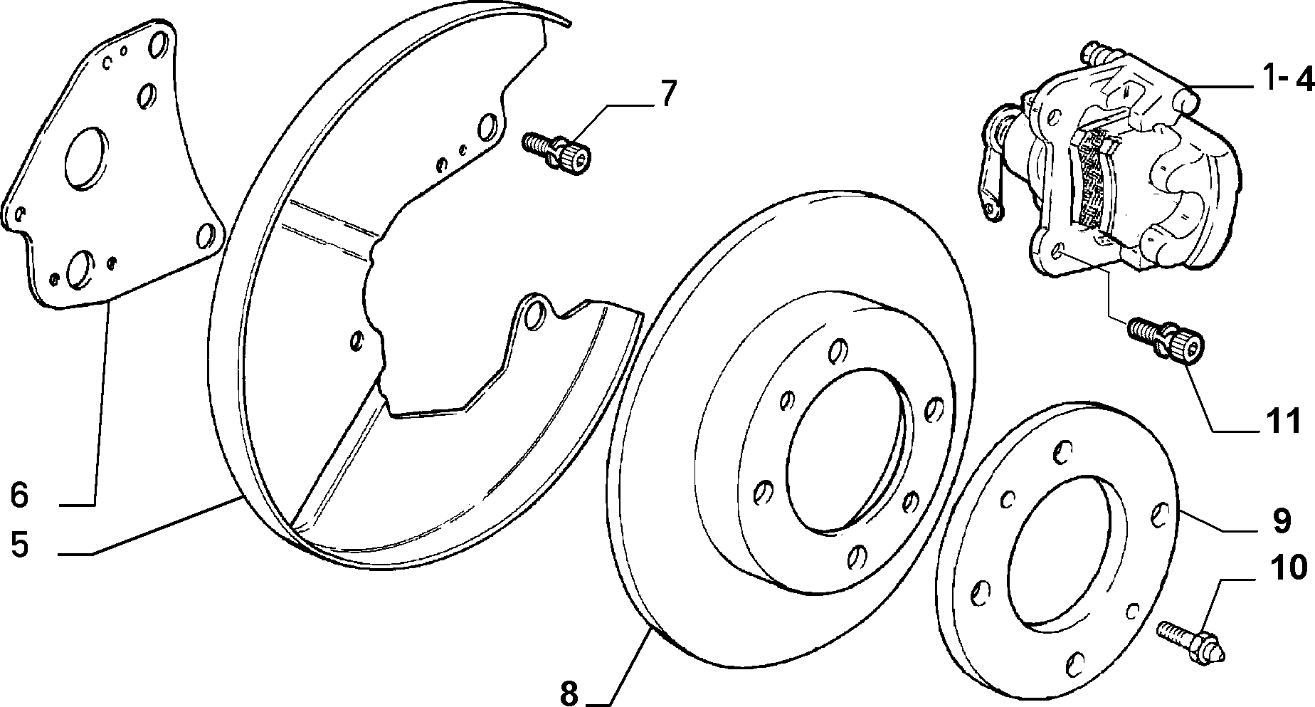 Autobianchi 4136475 - Rear wheel brakes (var.: 1/rev.: 0): 02 pcs. www.parts5.com
