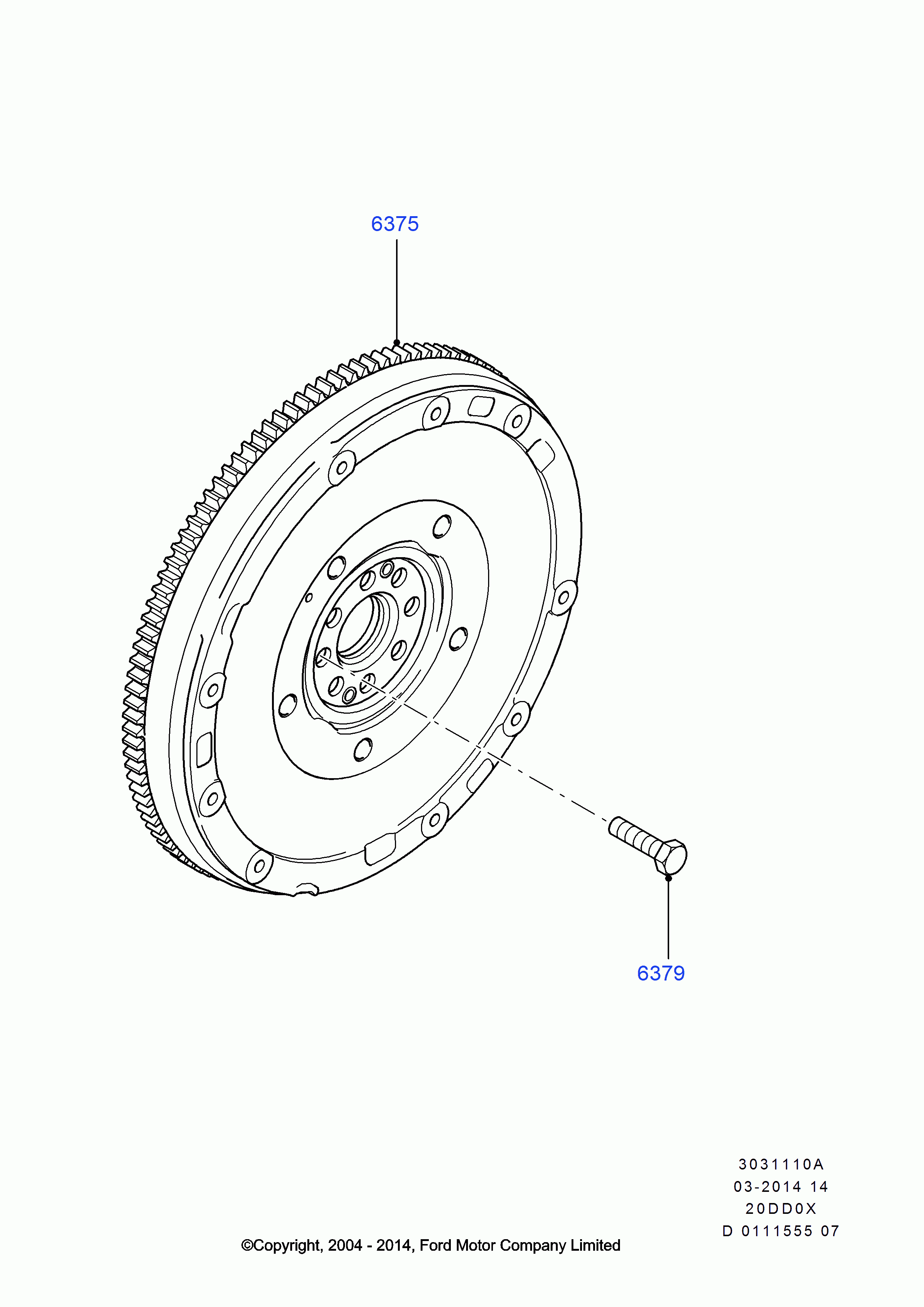 FORD 1641008 - Flywheel: As Required pcs. www.parts5.com